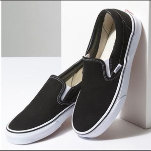 NWT Vans Black Classic Slip-On